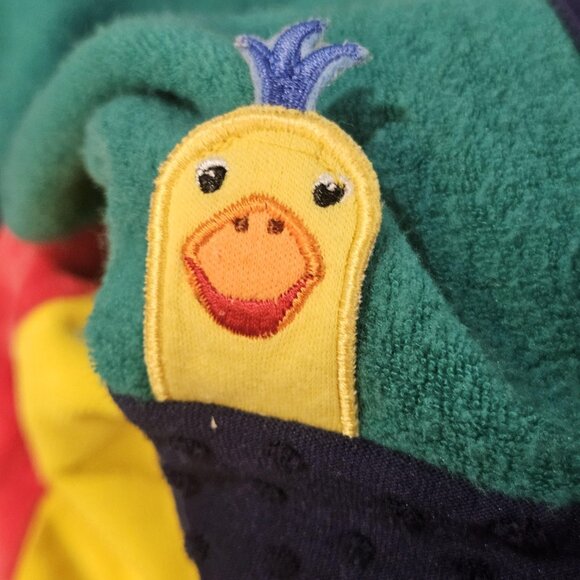 VTG Y2K Baby Einstein Sensory Blanket Tummy Time Mat Red Blue Green Yellow Velou - Picture 5 of 9